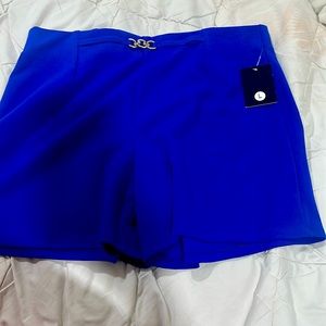 Royal blue elegant short would go perfect with a blazer